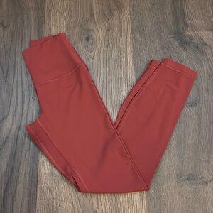 Lululemon maroon align leggings perfect condition size 2 burgundy color